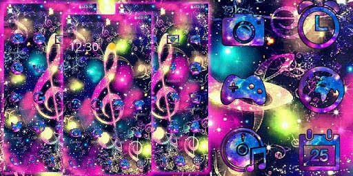 Music Colorful Neon Theme screenshot 4