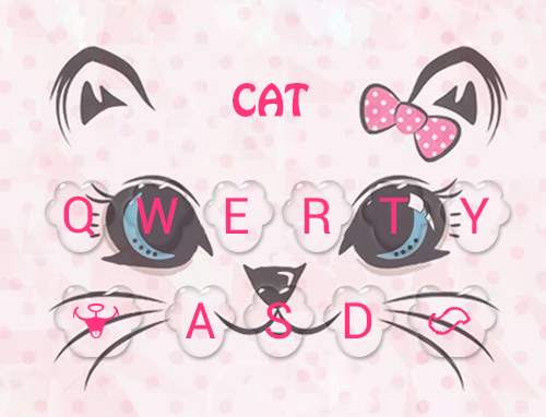 Cute Cat Emoji Keyboard Theme स्क्रीनशॉट 5