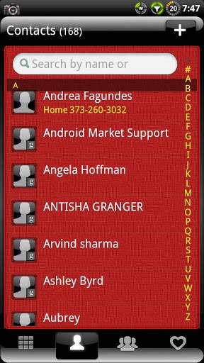 GOContacts theme Finesse screenshot 2