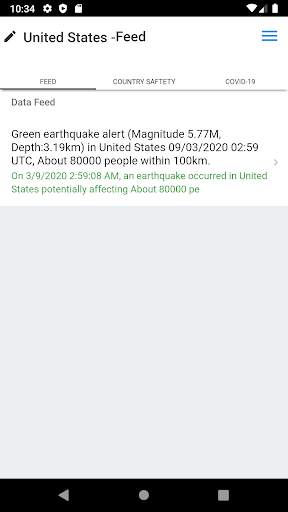 Safer - The travel safety application screenshot 1