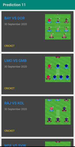 Prediction 11 | Team prediction | Live Score screenshot 3