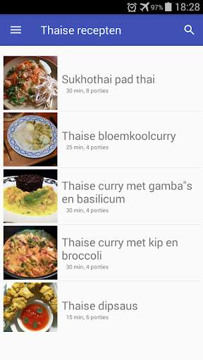 Thaise recepten app nederlands gratis screenshot 6