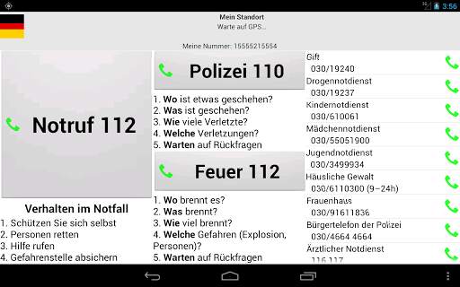 Mobile emergency call screenshot 5