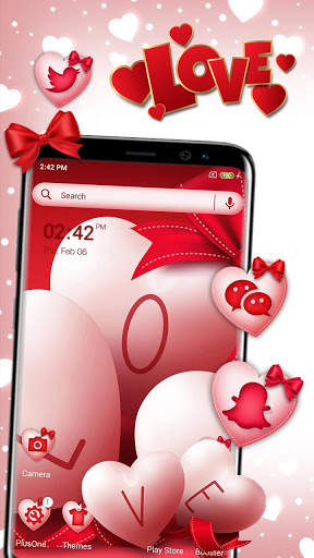 Valentine Love Launcher Theme screenshot 1