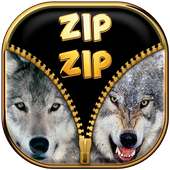 Wolf Zipper Screen Prank on 9Apps