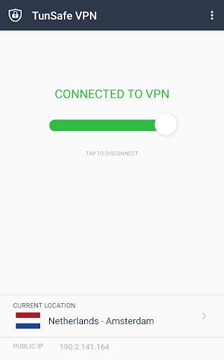 TunSafe VPN screenshot 1