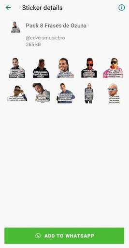 Stickers de Ozuna para WhatSapp - WAStickers screenshot 6