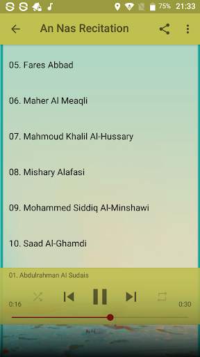 3 Qul Surahs Mp3 screenshot 4