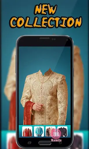 Man Sherwani Suit Camera screenshot 3