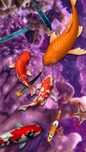 Koi Fish Wallpaper 3D - Water Fish Screensaver 3D screenshot 4