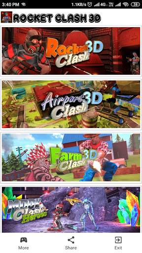 Rocket Clash 3D - Third person shooter multiplayer screenshot 1