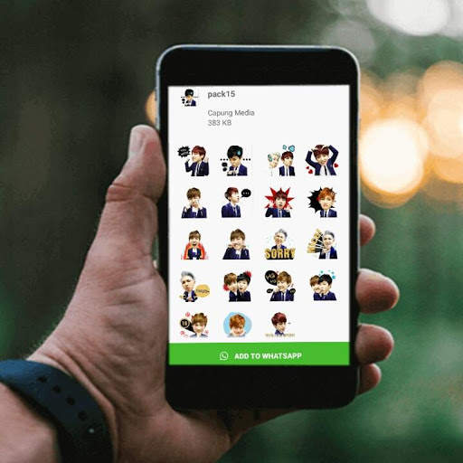 500 Sticker WA Kpop Funy - Free screenshot 2