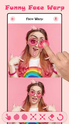 Funny Face Warp: Face Changer screenshot 1