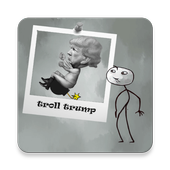 trollface trump boy quest icon