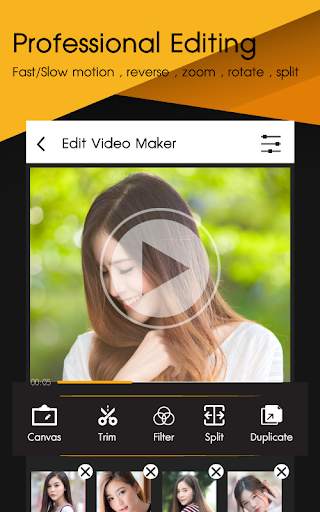 แต่งวีดีโอ ตัดต่อวิดีโอฟรี screenshot 1