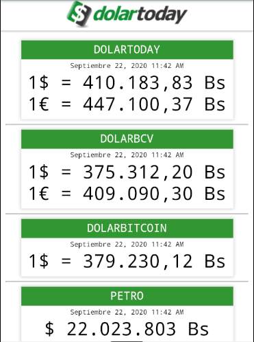 DolarToday App screenshot 1