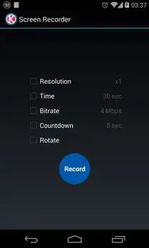 Screen Recorder for KitKat screenshot 1