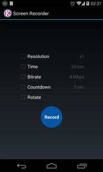 Screen Recorder for KitKat स्क्रीनशॉट 1
