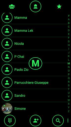 Dialer Circle Green Theme for Drupe or ExDialer скриншот 3
