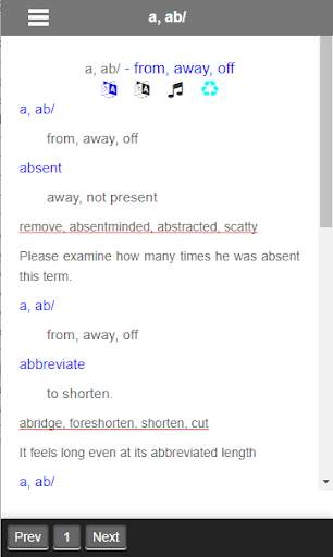 English etymology wordlist screenshot 4