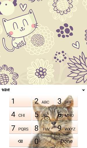 Baby Tabby Animated Keyboard   Live Wallpaper screenshot 5