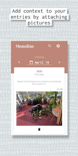 Monoline: Daily Diary with Lock & Photos screenshot 4