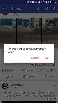 Video downloader for facebook 2018 screenshot 1
