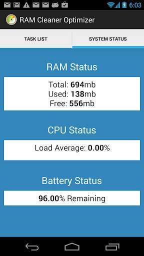 RAM Cleaner Optimizer screenshot 2