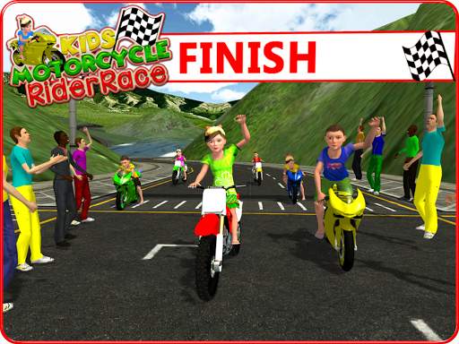 Kids MotorBike Rider Race 3D screenshot 10