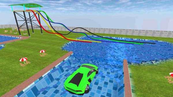 Waterpark Uphill : Adventurous Car Racing screenshot 6