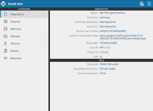 Droid Hardware Info screenshot 12