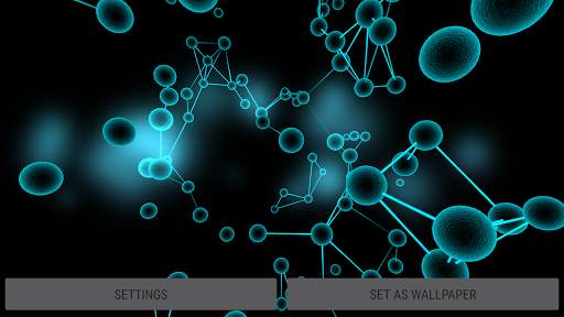 Particle Molecules 3D Live Wallpaper screenshot 10