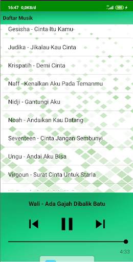 Lagu Pop Terbaru Offline screenshot 3