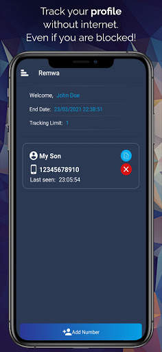 Remwa: Online, Last Seen Tracker for WhatsApp screenshot 1