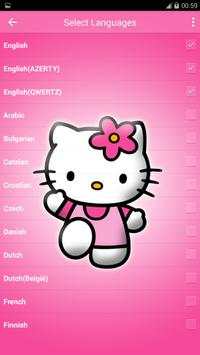 Cute Pink Kitty Cat Keyboard screenshot 5