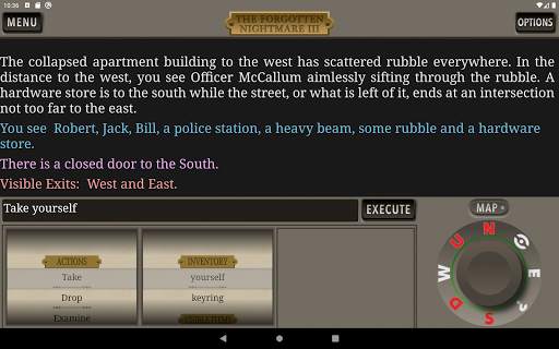 The Forgotten Nightmare 3 Text Adventure Game screenshot 10