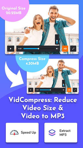 VidCompress: Reduce Video Size & Video to MP3 screenshot 1