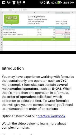 Learn Excel 2016 3 تصوير الشاشة