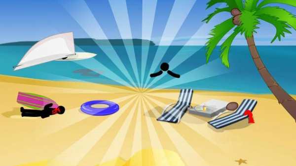 Stickman Death Beach screenshot 2
