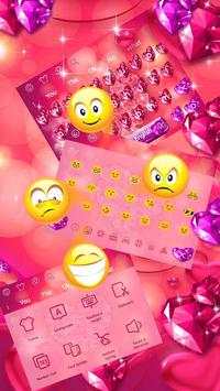 Red Heart Love Keyboard screenshot 3