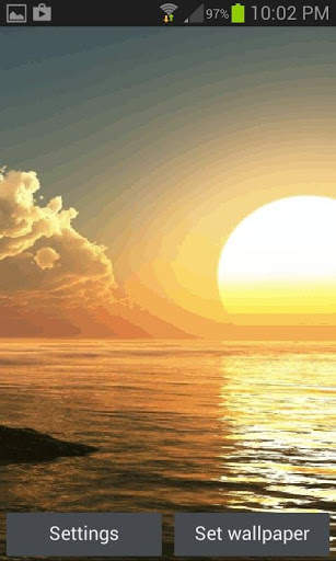 Beach Sunset Live Wallpaper screenshot 1