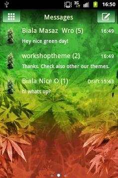 GO SMS Pro Theme Weed Ganja screenshot 2