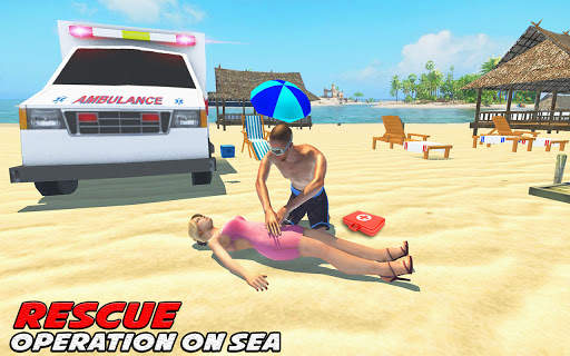 Beach Rescue Game: Emergency Rescue Simulator screenshot 9
