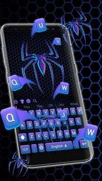 Unusual purple spider keyboard theme screenshot 1