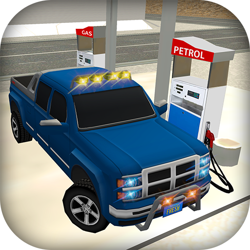 Gas Station Luxury Car Parking icon