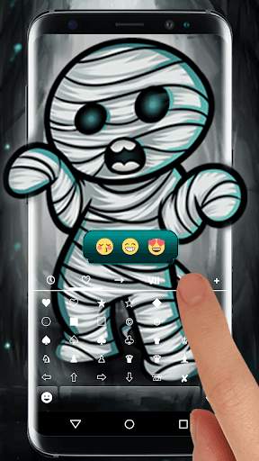 Mummy Wallpaper for Emoji Keyboard स्क्रीनशॉट 2