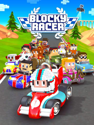 Blocky Racer - Endless Racing screenshot 15