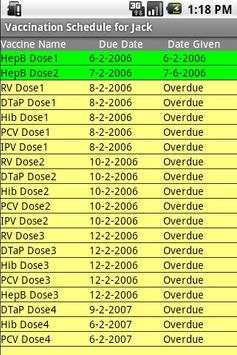 Vaccination Record Lite screenshot 2