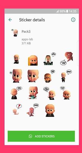 New Funny baby stickers 👶for WhatsApp screenshot 4