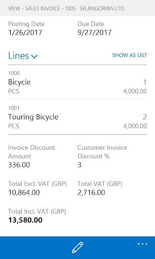 Dynamics NAV screenshot 4